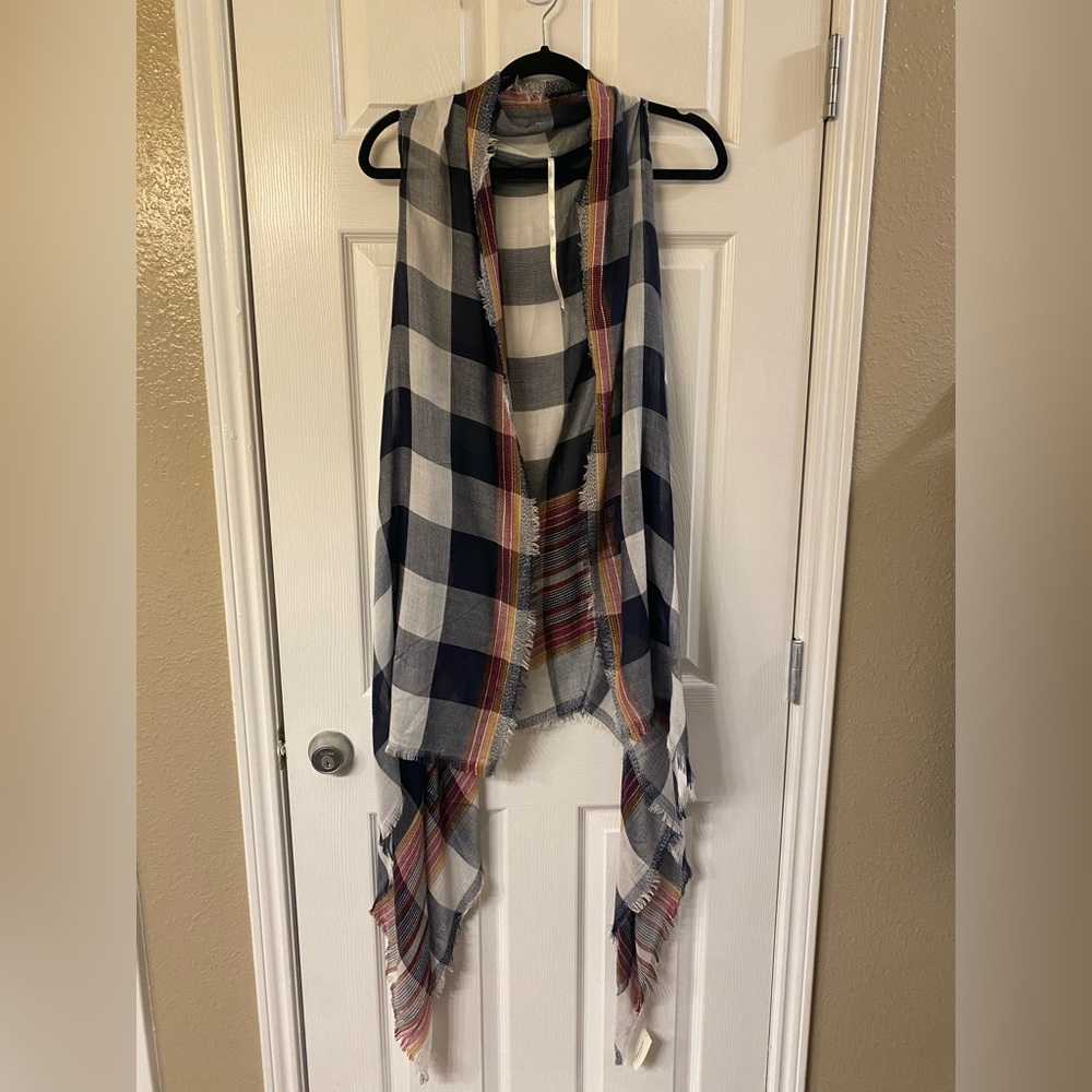 Buffalo Plaid Boho Vest